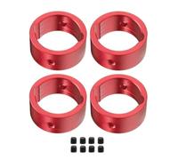 RC Pièces Voiture Compatible avec Traxxas pour X-MAXX pour XRT 1/5 1/6 RC, Pièces De Voiture, 4 Renfort Manchon Tasse D'entraînement Différentiel en Métal(Red)