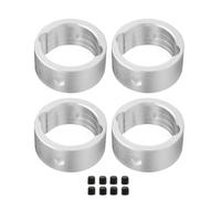 RC Pièces Voiture Compatible avec Traxxas pour X-MAXX pour XRT 1/5 1/6 RC, Pièces De Voiture, 4 Renfort Manchon Tasse D'entraînement Différentiel en Métal(Silver)