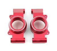 RC Pièces Voiture Compatible avec Traxxas pour X-maxx Xmaxx 6S 8S 1/5 RC Monster Truck, Pièces De Mise À Niveau, 2, Support Moyeu D'essieu Arrière en Métal(Red)