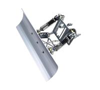 RC Pièces Voiture Compatible avec Trx4M pour Bronco pour Defender 1/18 RC Voiture Crawler Pièces Upgrade Charrue À Neige Réglable en Aluminium Et Pelle pour Sable Neige(Gray)