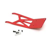 RC Pièces Voiture Compatible avec Trxs pour Raptor pour Slash 2WD pour VXL 1/10 RC Pièces De Mise À Niveau Voiture Plaque Protection Avant en Alliage D'aluminium(Red)