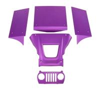 RC Pièces Voiture Compatible avec Vanquish H10 Optic Sparco Yokohama RTR 1/10 RC Voiture Pièces Upgrade Kit Panneaux Carrosserie Arceau Sécurité Aluminium(Purple)