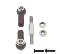 RC Pièces Voiture Compatible avec VRX Octane Vetta Karoo FTX Outlaw 1/10 RC, Pièces De Mise À Niveau De Voiture, 1 Pièce, Tendeur De Liaison Servo en Acier(Gray)