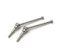 RC Pièces Voiture Compatible avec WLtoys 12423 12427 12428 1/12 Voitures Télécommandées Mises À Niveau Pièces Accessoires Arbre D'entraînement Avant CVD en Acier(Silver)