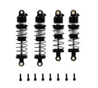 RC Pièces Voiture Compatible avec Wltoys 244016 pour LOSI Micro-B 1/24 RC Voiture Pièces Upgrade Métal Amortisseur À Huile Avant Et Arrière Amortisseur(Black)