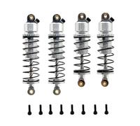 RC Pièces Voiture Compatible avec Wltoys 244016 pour LOSI Micro-B 1/24 RC Voiture Pièces Upgrade Métal Amortisseur À Huile Avant Et Arrière Amortisseur(Silver)