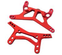 RC Pièces Voiture Compatible avec WLtoys 244016 pour Losi Micro B pour Losi Micro T 1/24 RC Voiture Pièces Upgrade Tours D’amortisseurs Avant Et Arrière en Aluminium(Red)