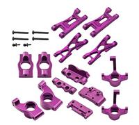 RC Pièces Voiture Compatible avec WLtoys 244016 pour Losi Micro B T 1/24 RC Voiture Pièces Upgrade Rotules De Direction Moyeux en C Bras De Suspension Cloison(Purple)