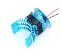 RC Pièces Voiture Compatible avec WLtoys A959-B A979-B 144001 124019 1/12 Pièces Voiture RC Couverture Dissipateur Thermique Moteur Ventilateur Refroidissement Moteur sans Balais(Blue)