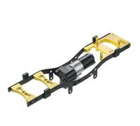 RC Pièces Voiture Compatible avec WPL C14 C24 1/16 RC Voiture Pièces Upgrade Métal Corps Châssis Cadre Kit Empattement Assembler Coque Cadre(Yellow)