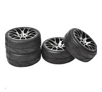 RC Pneu De Voiture pour Tamiya TT-01 TT-02 TA02 pour HSP pour HPI 1/10 rc Cars Pneus Mise À Niveau Accessoires Modifiés 4Pcs on-Road Drift Car