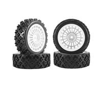 RC Pneu De Voiture pour Tamiya XV01 TA06 TT01 TT01E TT02 TT02B PTG-2 1/10 RC Voiture Mises À Niveau Pièces Accessoires 4 Pneu en Caoutchouc Roue