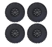 RC Pneus Bonne prise de façon d'amortissant forte résistance à l'abrasion pour les roues de véhicule SCX10 1/10 RC (Schwarz)
