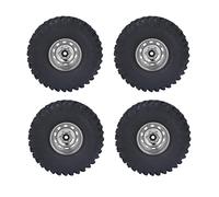 RC Pneus Bonne prise de façon d'amortissant forte résistance à l'abrasion pour les roues de véhicule SCX10 1/10 RC (Grau)