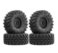 Rc Pneus Compatible avec Axial pour Capra pour Wraith pour Traxxas pour TRX4 Gen8 pour Everest Pneus Mud Slingers 2.2 ; Jantes Beadlock 2.2 ; Hexagones De 12 Mm(Black)