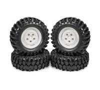 Rc Pneus Compatible avec EX86010 136100 LC70 CC01 TF2 SCX10 D90 ZP1005 R1001, Pneus en Caoutchouc 96x36mm, Jeu De Jantes en Plastique pour Voiture sur Chenilles 1/10 RC