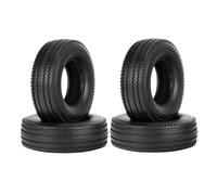Rc Pneus Compatible avec Tamiya pour King pour Hauler pour ACTROS pour Scania 1/14 RC Semi Tracteur Camion Benne Pièces 4 Pièces Pneus en Caoutchouc Dur De 25Mm