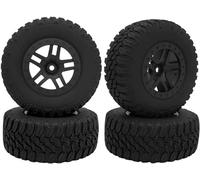 Rc Pneus Compatible avec Traxxas pour Slash 4x4 2WD pour Tamiya pour Redcat pour AXIAL pour 1/10 Camion De Course Courte Pneus RC Modèle De Voiture Pièces