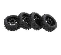 RC Pneus Composants Compatible Avec HPI Pour Tamiya 144001 94123 94122 CS, 4 Pièces De Pneus Et Roues De Route 65mm 1/10, Moyeu Hexagonal 12mm, Pièces De Mise À Niveau De Voiture RC(B)