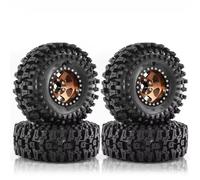 RC Pneus Roue Compatibile Con Traxxas per TRX4 D90 per Axial per SCX10 II III RS 1/10 Ricambi per Auto RC Cerchio Beadlock in Metallo Da 120 Mm, 1,9" E Pneumatico in Gomma