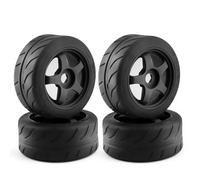 RC Pneus Roue Compatible avec Arrma pour Infraction pour Limitless pour Felony 1/7 Pièces De Voiture Télécommandée 4 Pneus 5 Rayons 100 X 42 Mm 42/100, Jante Hexagonale 17 Mm