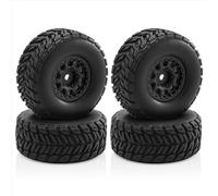 RC Pneus Roue Compatible avec ARRMA pour Mojave pour GROM 1/14 Pièces De Mise À Niveau pour Voitures Télécommandées Accessoires De Rechange WOWFU - 4 Jantes avec Pneus