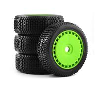 RC Pneus Roue Compatible avec ARRMA pour Typhon pour Talion pour Traxxas pour Redcat pour Team 1/8 Pièces De Voiture Tout-Terrain Radiocommandées 4Pneus 116Mm Jantes 17Mm Hexagonales