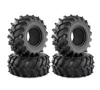 RC Pneus Roue Compatible avec Axial pour SCX10 pour Wraith pour Capra pour Traxxas D90 1/10 Pièces pour Chenilles RC 4 Pneus en Caoutchouc De 128 Mm (2,2 Pouces)