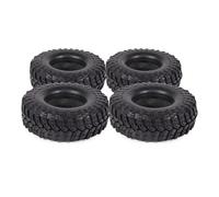 RC Pneus Roue Compatible avec SCX10 pour TRX4 pour Capra TF2 HB 1/10 Pièces De Mise À Niveau pour Voiture À Chenilles RC 4 Pneus en Caoutchouc De 115 Mm (1,9") avec Insert en Mousse