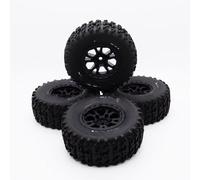 RC Pneus Roue Compatible avec Slash pour Arrma pour Senton pour HuanQi 727 10sc 1/10 Pièces De Voiture RC Short Course 4 Pneus De 110 Mm avec Écrous Hexagonaux De 12 Mm