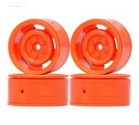 RC Pneus Roue Compatible avec Tamiya CC01 pour SCX10 TF2 D110 F350 VS4-10 1/10 Pièces De Voiture Radiocommandée pour Crawler 4 Jantes Plastiques Beadlock 1,9" 12 Mm Hexagonales(Red)