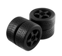RC Pneus Voiture Compatible avec ARRMA pour Infraction 6S F1 pour Limitless 1/7 RC Car : 4 Roues en Plastique Et Pneus en Caoutchouc - Accessoires D'amélioration pour Voitures RC Crawler