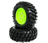 RC Pneus Voiture Compatible Avec HSP Pour HPI Pour HIMOTO Pour Tamiya 4 Pièces RC Crawler Trucks Jantes Pneus Pneus Avec Vis 108 * 38mm 1/10 Voiture Tout-terrain