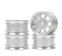 RC Pneus Voiture Compatible avec Tamiya pour Mini pour Cooper M05 Pro M06 M07 M08 M-Chassis SW-01 MF-01X MB-01 - Pièces De Rechange pour Voitures RC 1/10 - Jantes en Aluminium