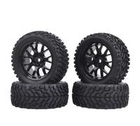 RC Pneus Voiture Compatible avec Tamiya pour Wltoys pour HPI pour Traxxas pour Kyosho 1/16 RC on Road Pneus pour Voitures De Course Et De Rallye, Jantes Hexagonales De 12 Mm