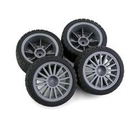 RC Pneus Voiture Compatible avec Tamiya XV01 TT01 pour PTG-2 pour WRC pour Hyundai I20 1/10 RC pour Rallye pour Pièces De Voiture De Course 4 Pièces 67 Mm Pneu en Caoutchouc Roue Pneu