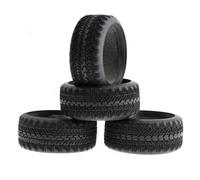 RC Pneus Voiture Compatible avec Traxxas pour HSP pour Tamiya pour HPI pour Kyosho pour RedCat 4 Pièces Pneu en Caoutchouc Pneu 1/10 RC on-Road Drift Touring Car