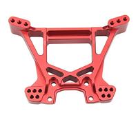 RC Rear Shock Tower Aluminum Alloy | Universal Replacement for Traxxas Rustler 4WD 1/10 RC Car | Porous Design for Stable Driving/Off - Road Racing (Red)