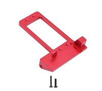 RC Réparations Jouets Pour Axial Pour SCX10 III AR45P 1/10 Essieu Portique Bas Centre Pour LCG Aluminium Essieu Avant BAT Support Servo Par Gravité Châssis Voiture RC(Red)