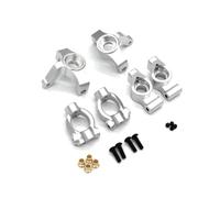 RC Réparations Jouets Pour HNR H9804 Foxhound 1/10 Métal C Direction Essieu Arrière Siège Ensemble 3 Pièces Télécommande Voiture Remplacement Accessoires(Silver)