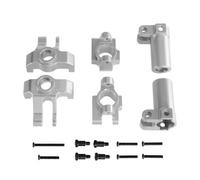 RC Réparations Jouets Pour MN MN86S Pour MN128 1/12 Coupelle Direction Métal C Siège Ensemble Supports Roue Arrière Pièces Rechange Réparation Mise À Niveau Voiture RC(Silver)