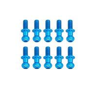 RC Réparations Jouets Pour Tamiya Pour TT01 Pour TT02 D5 1/10 10 Vis Hexagonales Métalliques M3 Vis À Tête Sphérique Améliorations Voitures Drift RC Pièces Rechange(Blue)