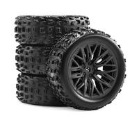 RC Roue Pneus pour Arrma pour Typhon pour Grom 2S 1/18 4 Pièces Pneus Caoutchouc 69mm 12mm Hex RC Mise À Niveau Voiture Modèle Accessoires Remplacement Remplacer