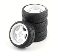 RC Roue Pneus Pour HPI Ken Block Pour Tamiya XV01 Pour Kyosho FAZER MK2 1/10 Pneus De Route 65 Mm, Jantes, Moyeu Hexagonal 12 Mm Pièces De Voiture De Rallye RC