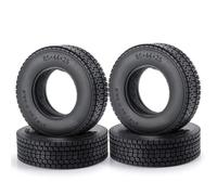 RC Roue Pneus Pour Tamiya 1/14 1/2/4 Pneus En Caoutchouc À Pour Talon 22 Mm/25 Mm Avec Mousse Pour Remorque Tracteur Camion Modèle Réduit(4Pcs Tire 25mm)