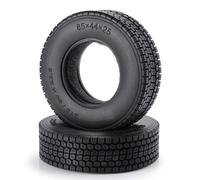 RC Roue Pneus Pour Tamiya 1/14 1/2/4 Pneus En Caoutchouc À Pour Talon 22 Mm/25 Mm Avec Mousse Pour Remorque Tracteur Camion Modèle Réduit(2Pcs Tire 25mm)
