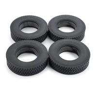 RC Roue Pneus Pour Tamiya 1/14 1/2/4 Pneus En Caoutchouc À Pour Talon 22 Mm/25 Mm Avec Mousse Pour Remorque Tracteur Camion Modèle Réduit(4Pcs Tires 22mm)
