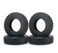 RC Roues De Voiture pour Tamiya 1/14 RC Remorque Tracteur Camion Voiture Pièces De Mise À Niveau Avant Arrière Beadlock Jantes avec 1/4 Pneus en Caoutchouc(4PCS 25MM A)