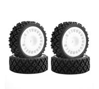 RC Roues et Pneus pour Tamiya pour TT01 pour TT02 XV-01 XV02 pour HPI 1/10 Pièces De Mise À Niveau pour Voitures Radiocommandées 4 Pneus Plats pour Rallye Universels(Type 03)