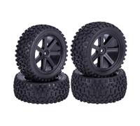 RC Roues et Pneus pour Wltoys pour Redcat pour HPI pour HSP pour Tamiya pour Traxxas 1/10 Pièces Tout-Terrain Radiocommandées Pneus Avant Arrière Jantes Moyeux Hexagonaux 12 Mm
